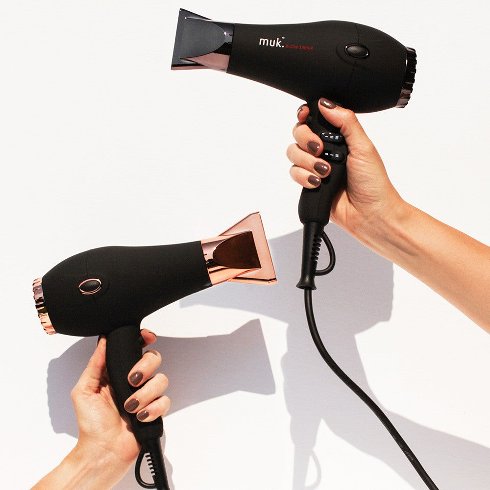 muk Blow 3900-IR Matte Black Hairdryer