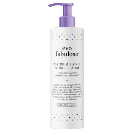 Evo fabuloso Platinum Blonde toning shampoo 250ml