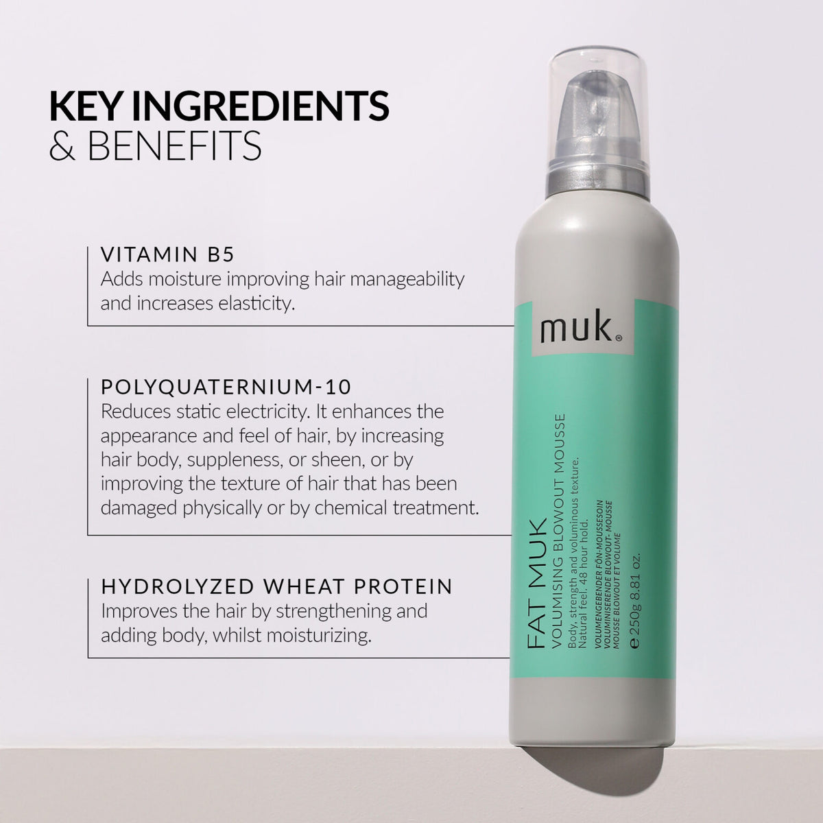 muk Fat Volumising Mousse 250g